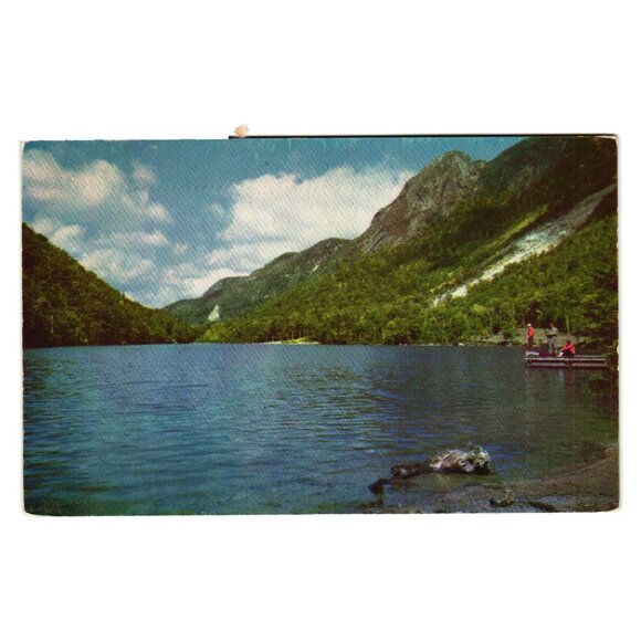 Vintage Postcard Profile Lake Franconia Notch New Hampshire Kodachrome Natural - Picture 1 of 2